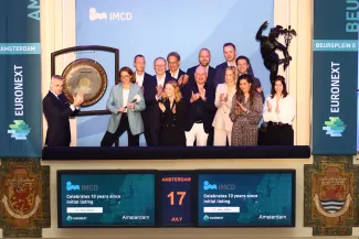 IMCD celebrates 10 years since initial listing