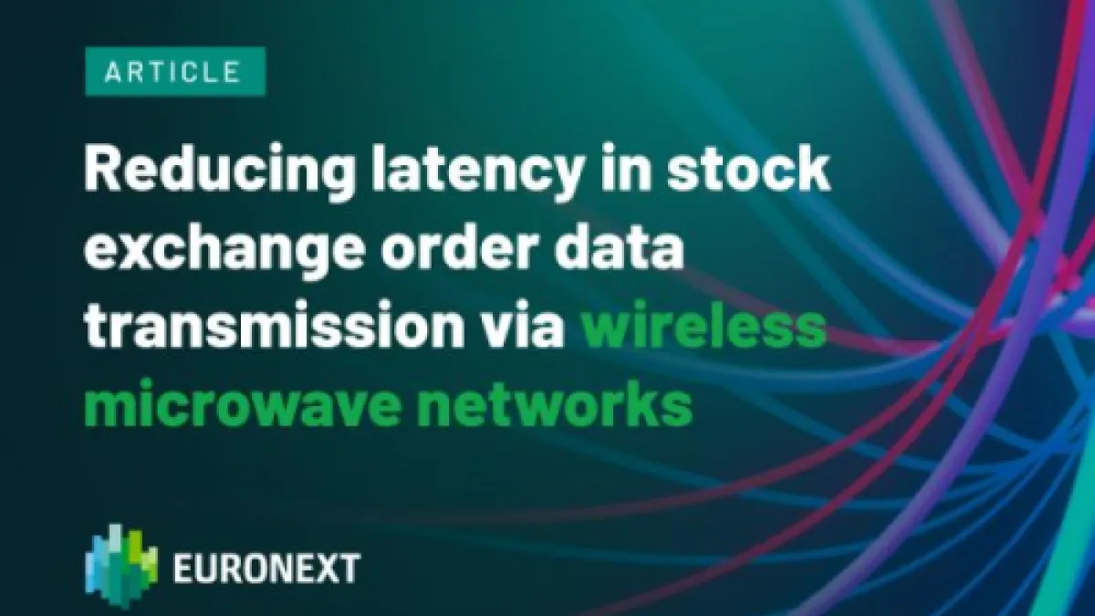 Reducing latency in stock exchange order data transmission via wireless microwave networks